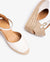 Unisa Ivory Espadrille with Low Wedge and Strap