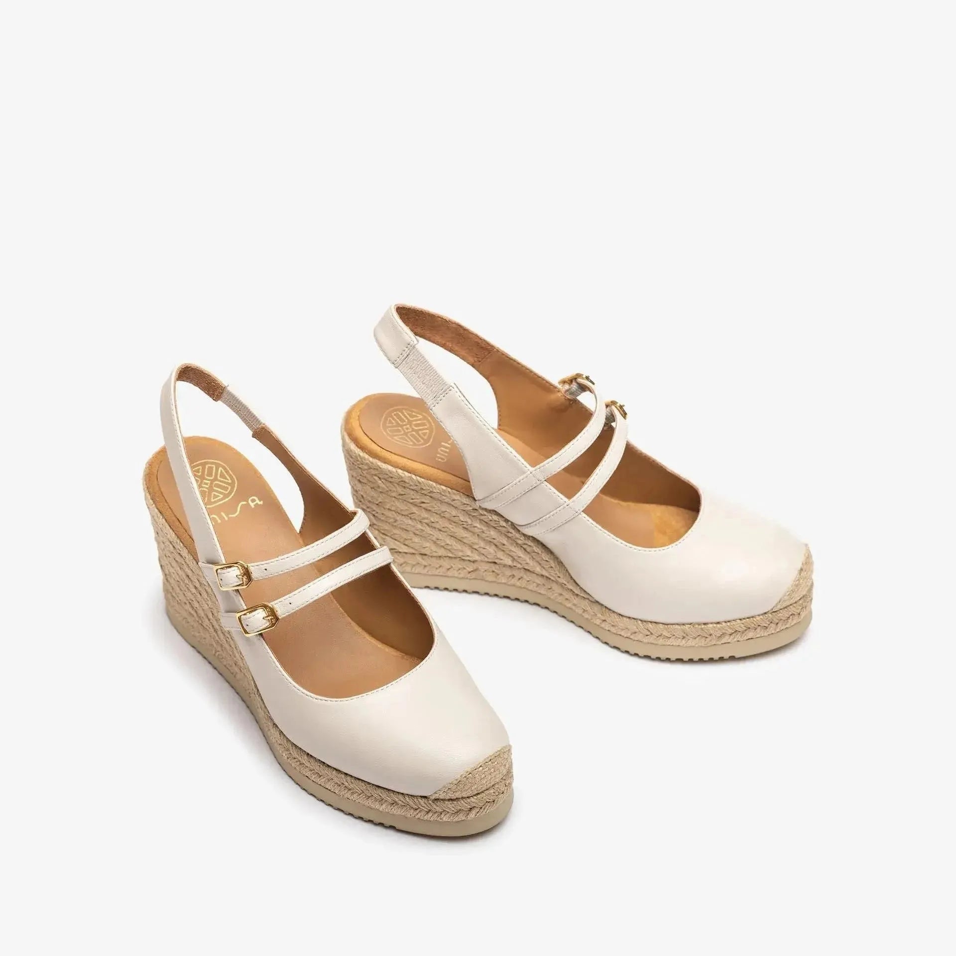Unisa Ivory Wedge Espadrille with SuperLight Sole