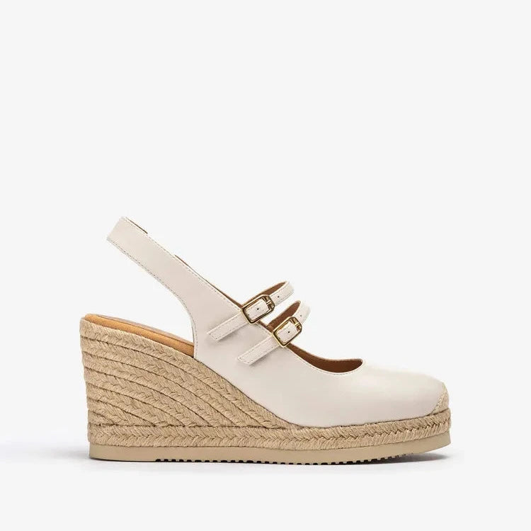 Unisa Ivory Wedge Espadrille with SuperLight Sole