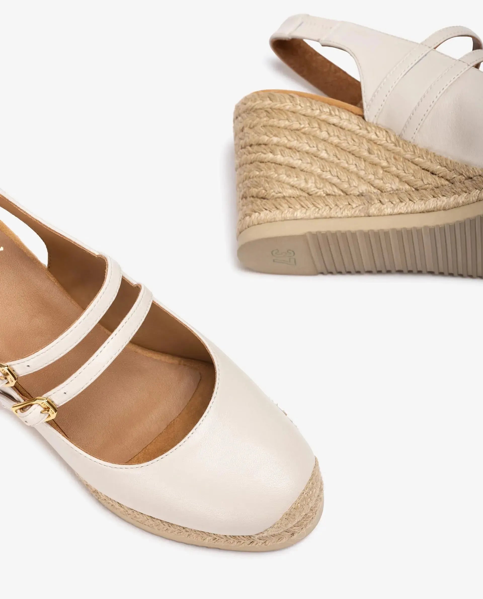 Unisa Ivory Wedge Espadrille with SuperLight Sole