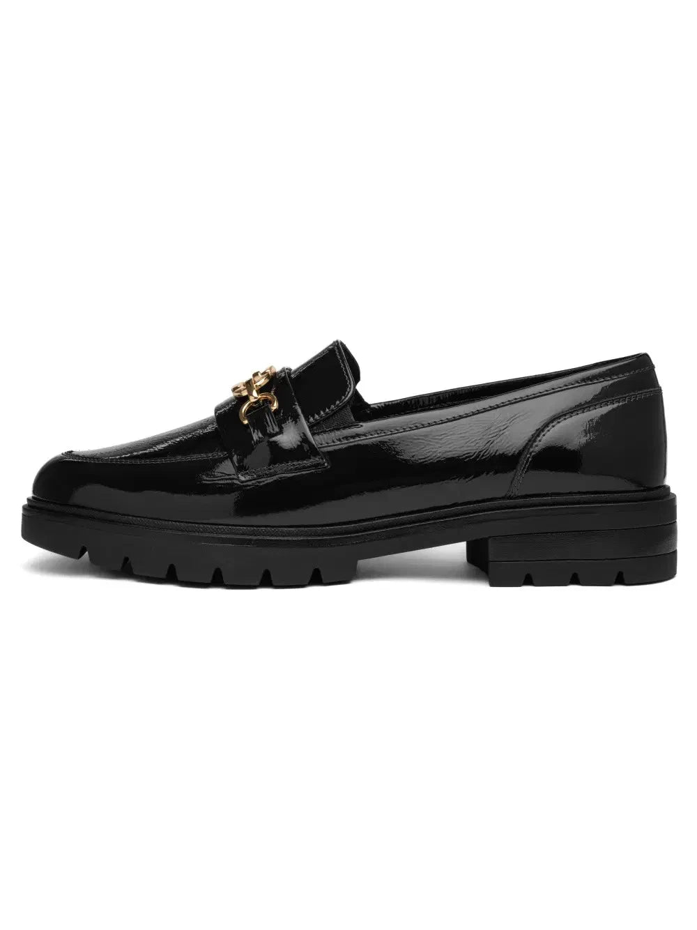 Ara Cambridge Dark Navy Patent Leather Slim Fit Loafers