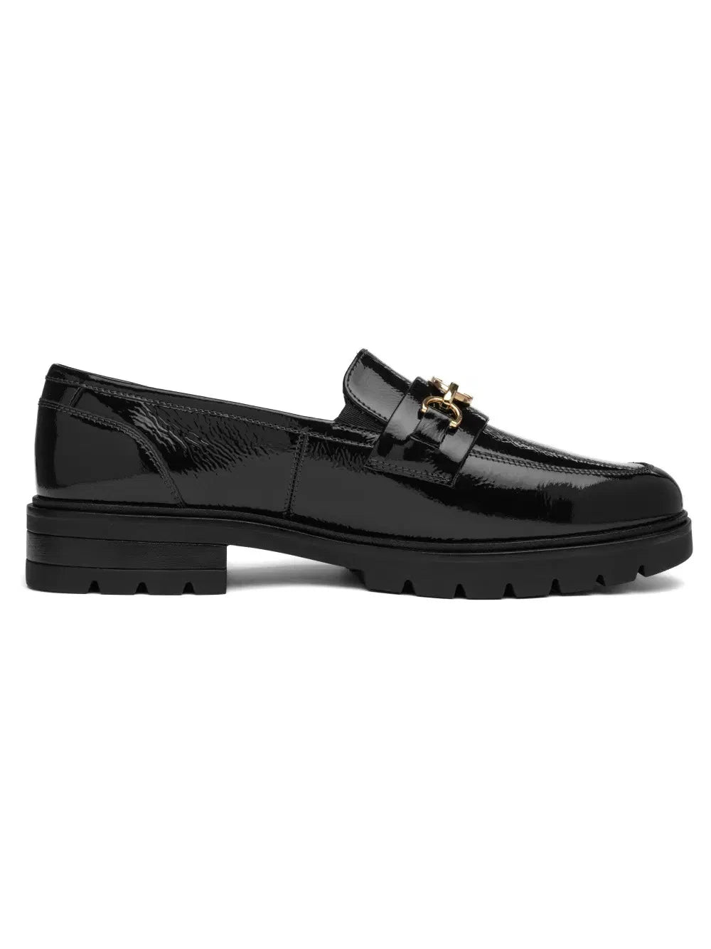 Ara Cambridge Dark Navy Patent Leather Slim Fit Loafers