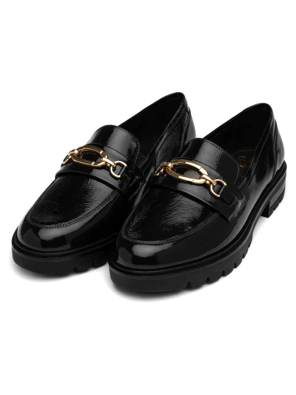 Ara Cambridge Dark Navy Patent Leather Slim Fit Loafers