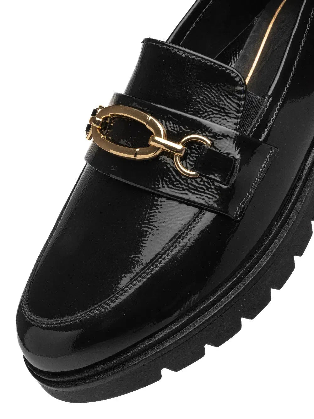 Ara Cambridge Dark Navy Patent Leather Slim Fit Loafers