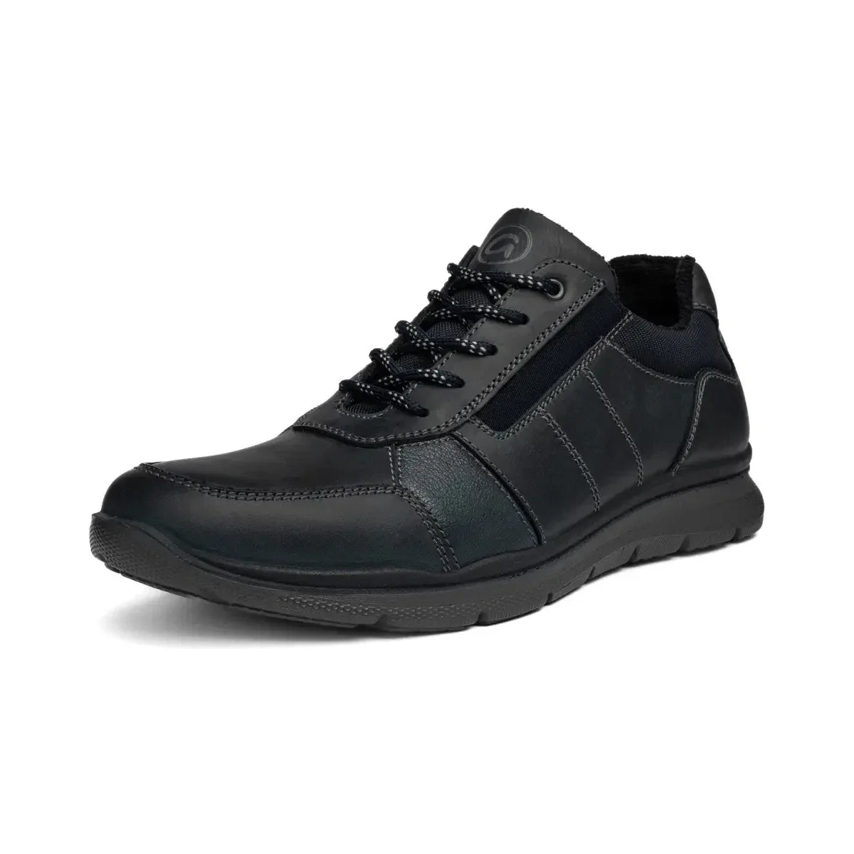Ara Benjo men's navy leather shoe shown at a three-quarter angle.