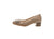 Ara Smooth Leather Wide-Fitting Pumps with Bow Ornament in Sand