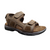 Brown Sandal with Adjustable Velcro Straps - Dubarry Bob - Leavys Shoes