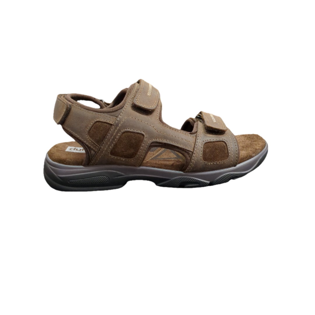 Brown Sandal with Adjustable Velcro Straps - Dubarry Bob