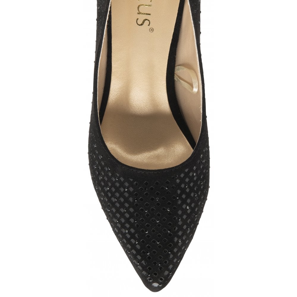Top view of the Lotus Kayla Court Shoe, focusing on its sleek, pointed toe design.