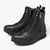 Lotus Corsica Black Leather Ankle Boots for Women - Leavys Shoes