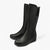 Lotus Fitzgerald Black Leather Mid-Calf Boots for Women - Leavys Shoes