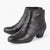 Lotus Tara Black Leather Ankle Boots for Women