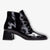 Hispanitas Ankle Boot Milan Black Patent with TRIFLOW Cushioning - Leavys Shoes