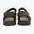 Lotus Noah Brown Leather Strap Sandals with Velcro Fastening