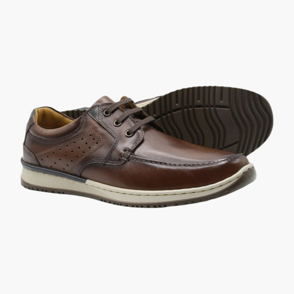 Dubarry Buddy Men’s Smart Lace-Up Shoe in Brown Leather - Leavys Shoes