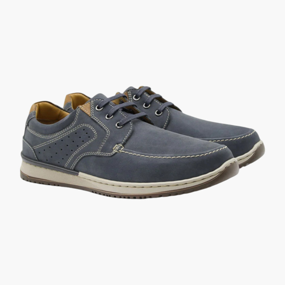 Dubarry Buddy Men’s Lace-Up Smart Casual Shoe – Navy Suede - Leavys Shoes