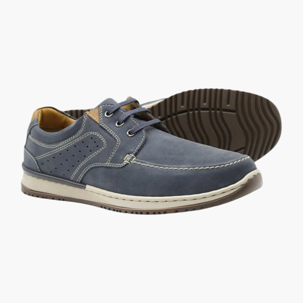 Dubarry Buddy Men’s Lace-Up Smart Casual Shoe – Navy Suede - Leavys Shoes