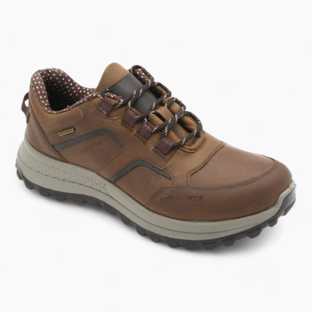 Tan Leather Waterproof Men's Shoes with Laces - Dubarry Colorado - Leavys Shoes