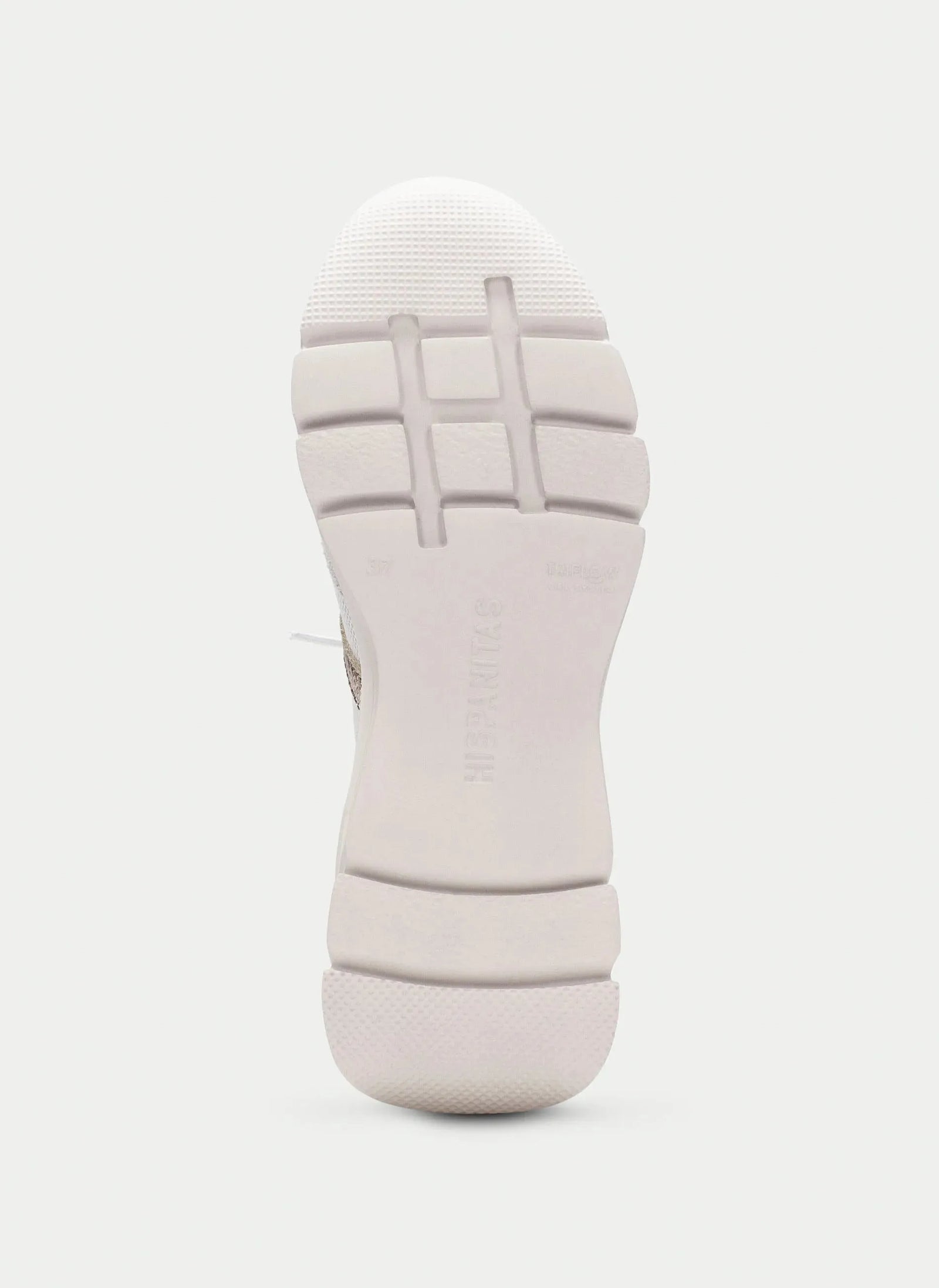 Hispanitas Gold & White Trainer – Modern Comfort with a Trendy Edge - Leavys Shoes