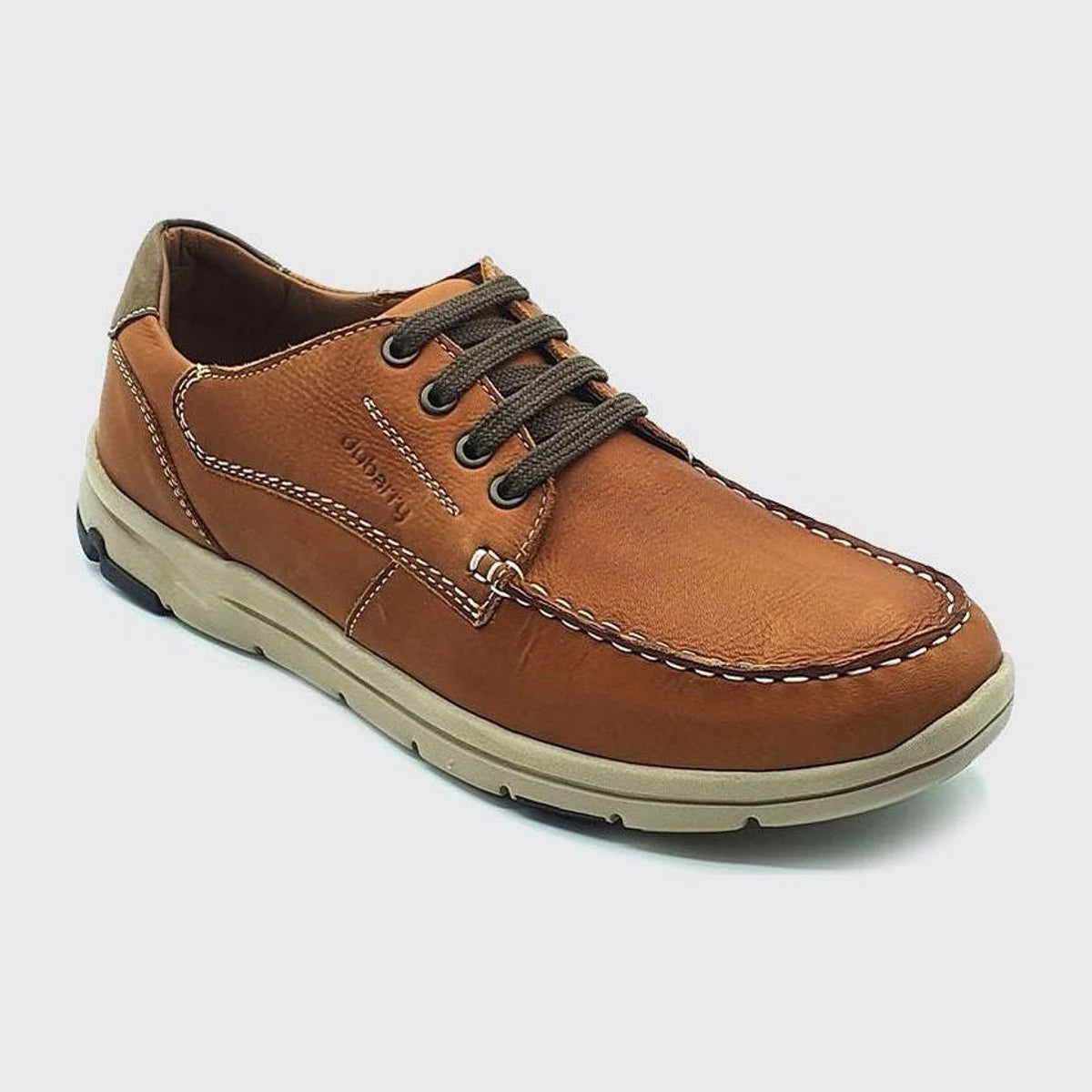 Dubarry Baker Men's Brown Leather Lace-Up Moccasins - additional product view