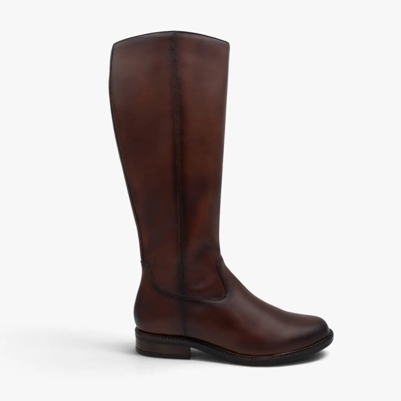 Dubarry Cadence Chestnut Leather Knee-High Boots - side profile