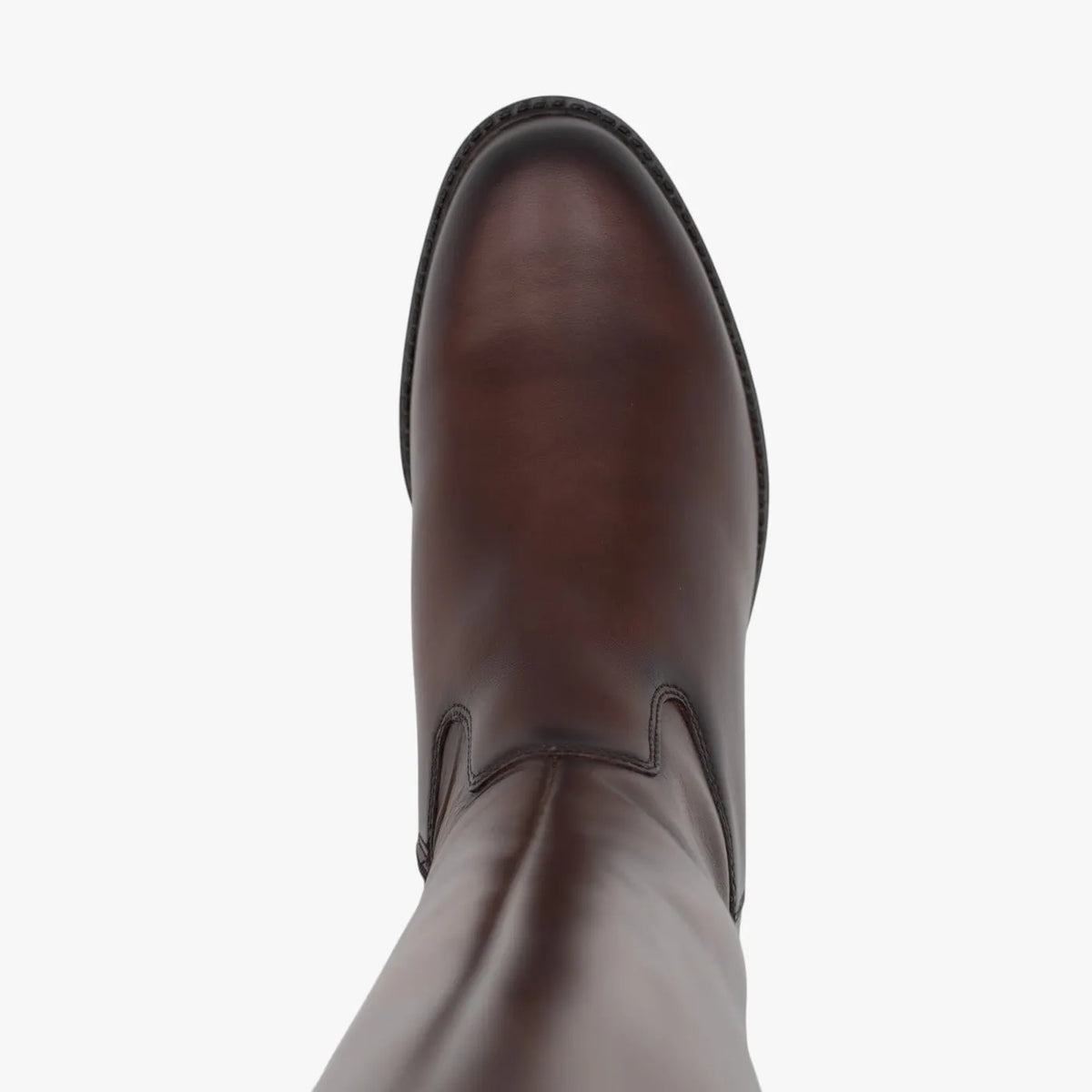 Dubarry Cadence Chestnut Leather Knee-High Boots - top view