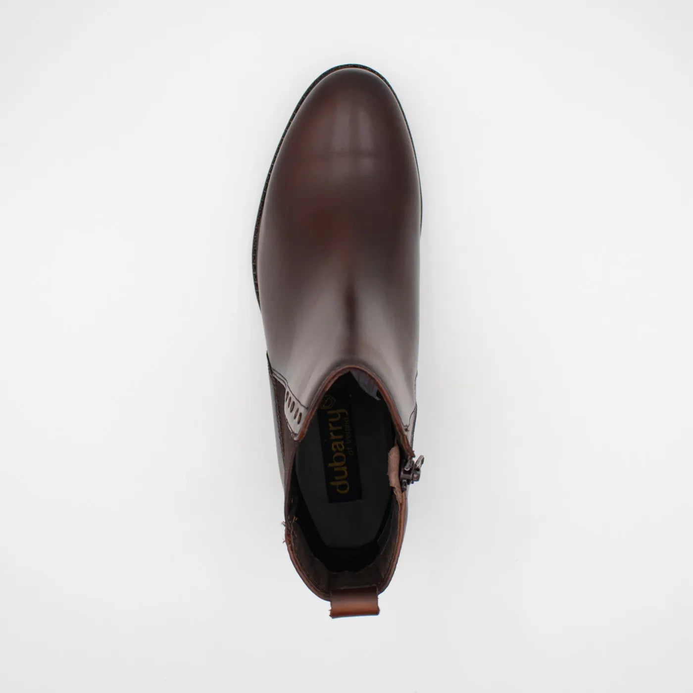 Dubarry Crest Chestnut Leather Chelsea Ankle Boots - top view