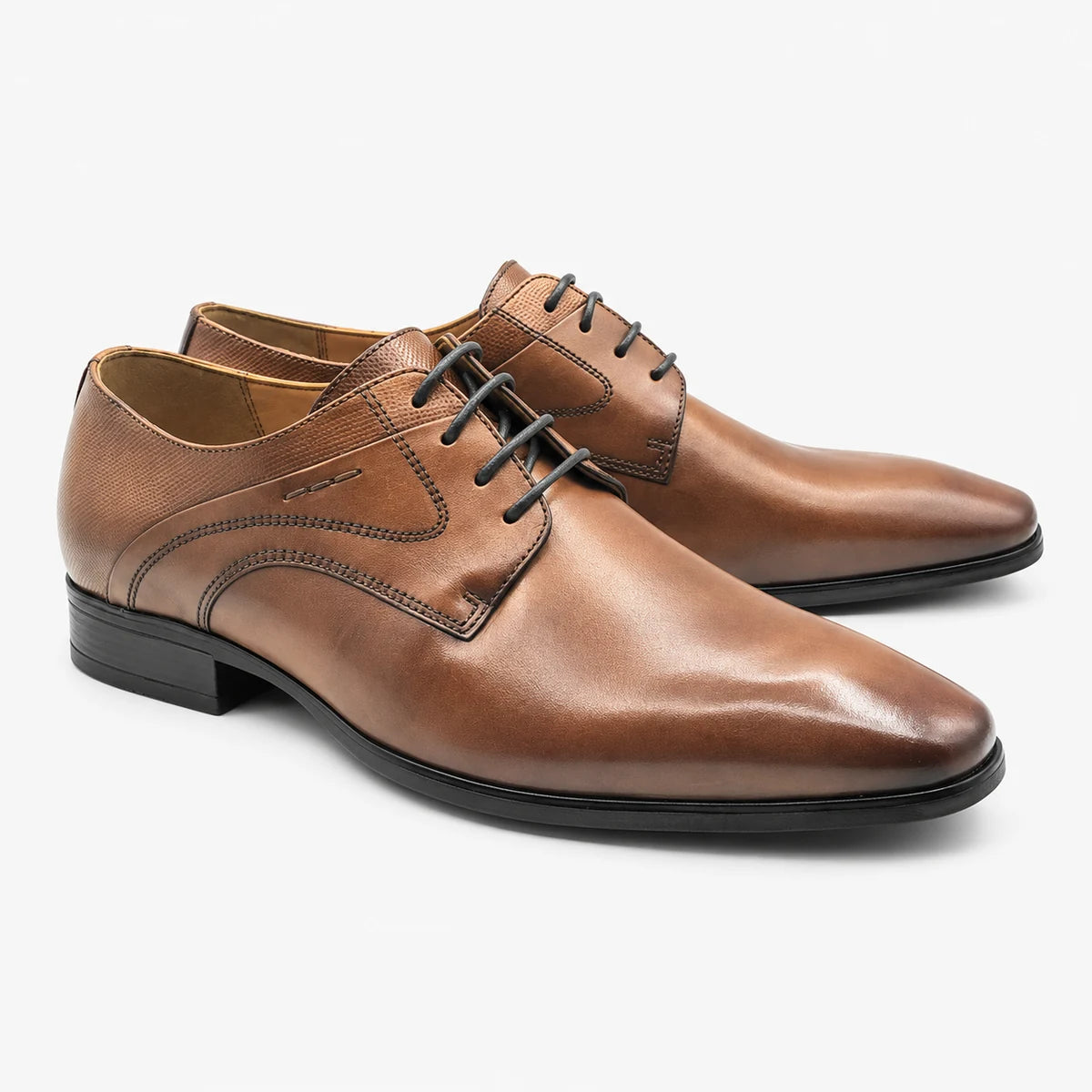 Dubarry Dempsey Men's Tan Leather Derby Shoes - pair view