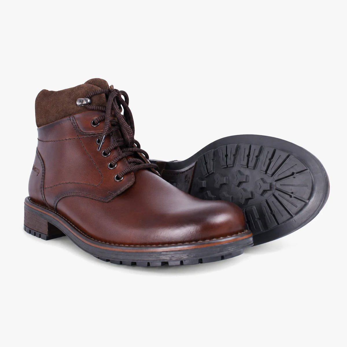 Dubarry Sack Men's Lace-Up Ankle Boots - Chestnut, sole detail view