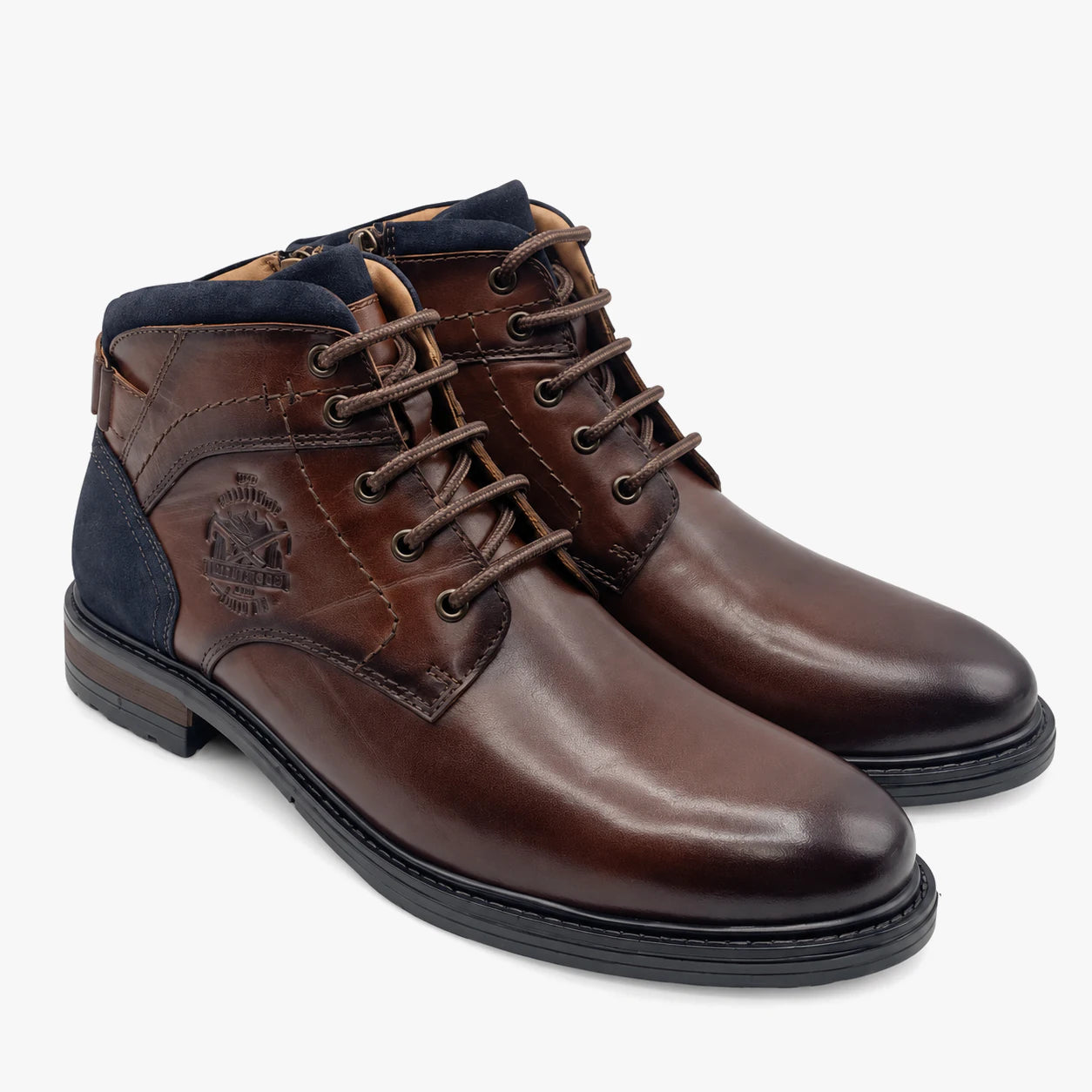 Dubarry Saint Men's Lace-Up Ankle Boots - Brown, pair view