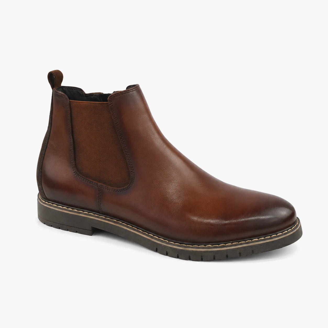 Dubarry Seth Men's Chelsea Boots - Whiskey, angled view