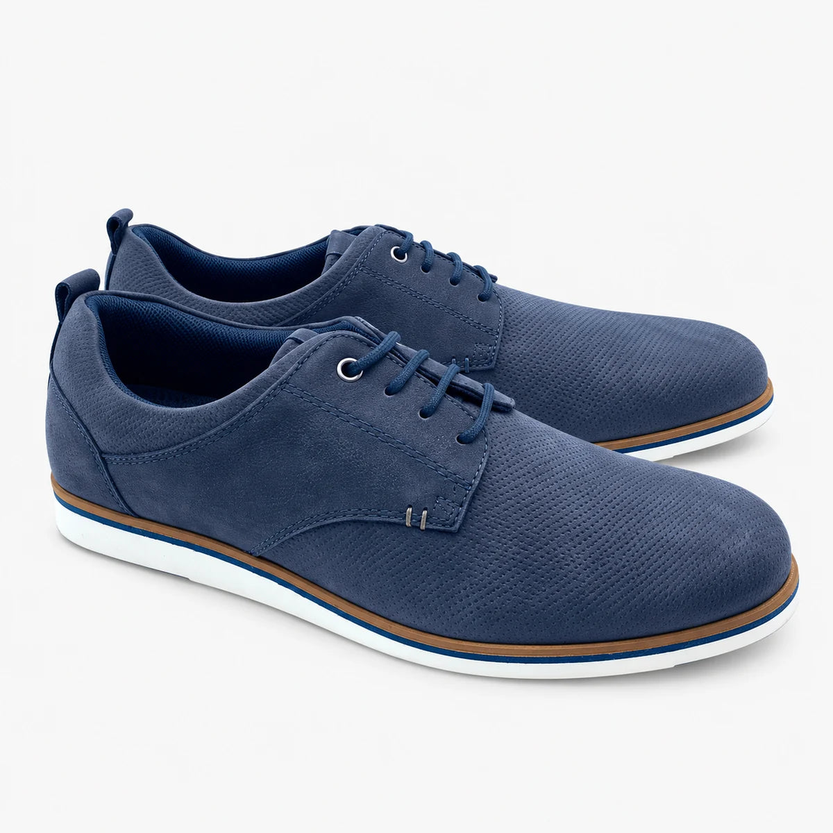 Dubarry Stafford Men's Navy Derby Lace-Up Shoes - pair view
