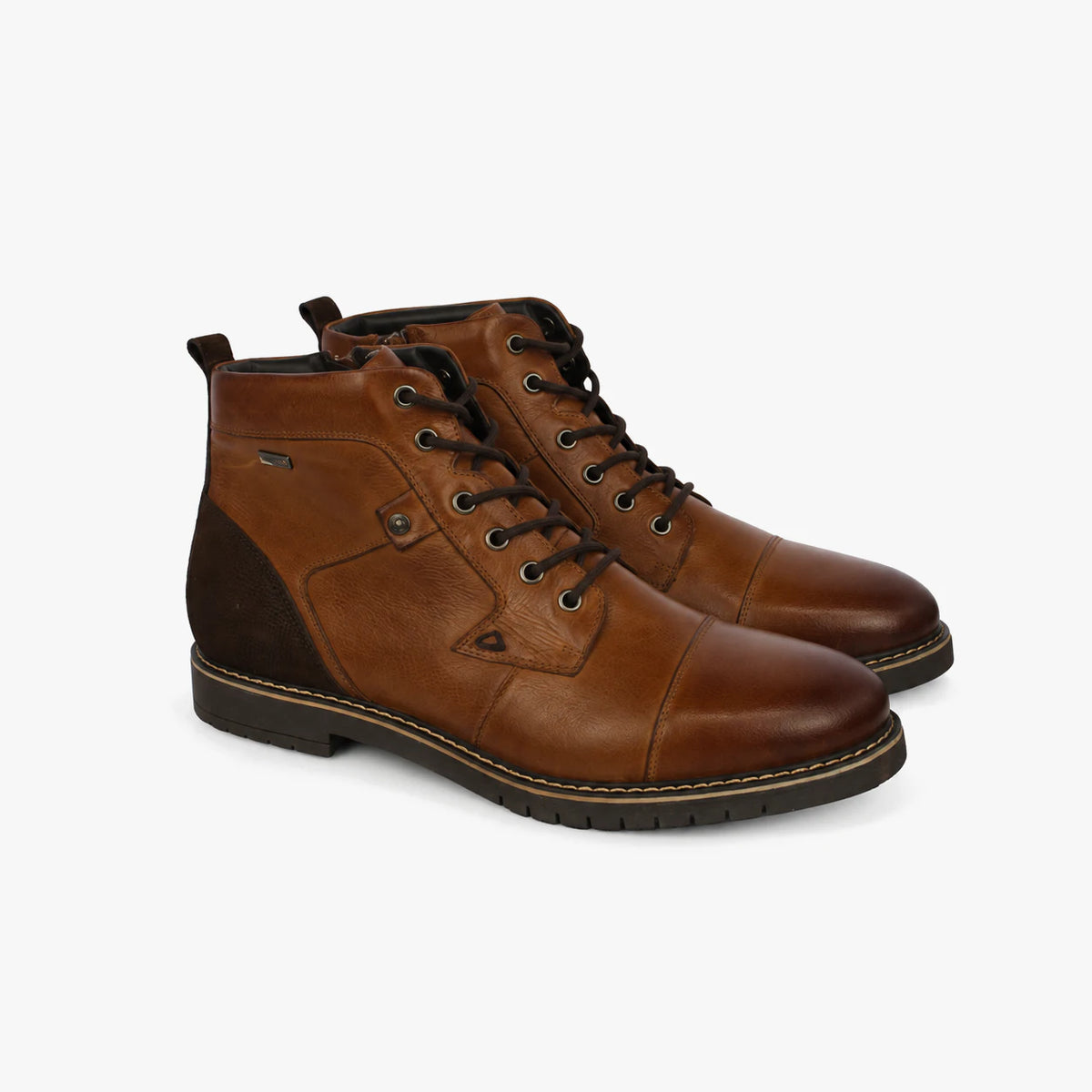 Dubarry Stetson Men's Lace-Up Ankle Boots - Tan, pair view