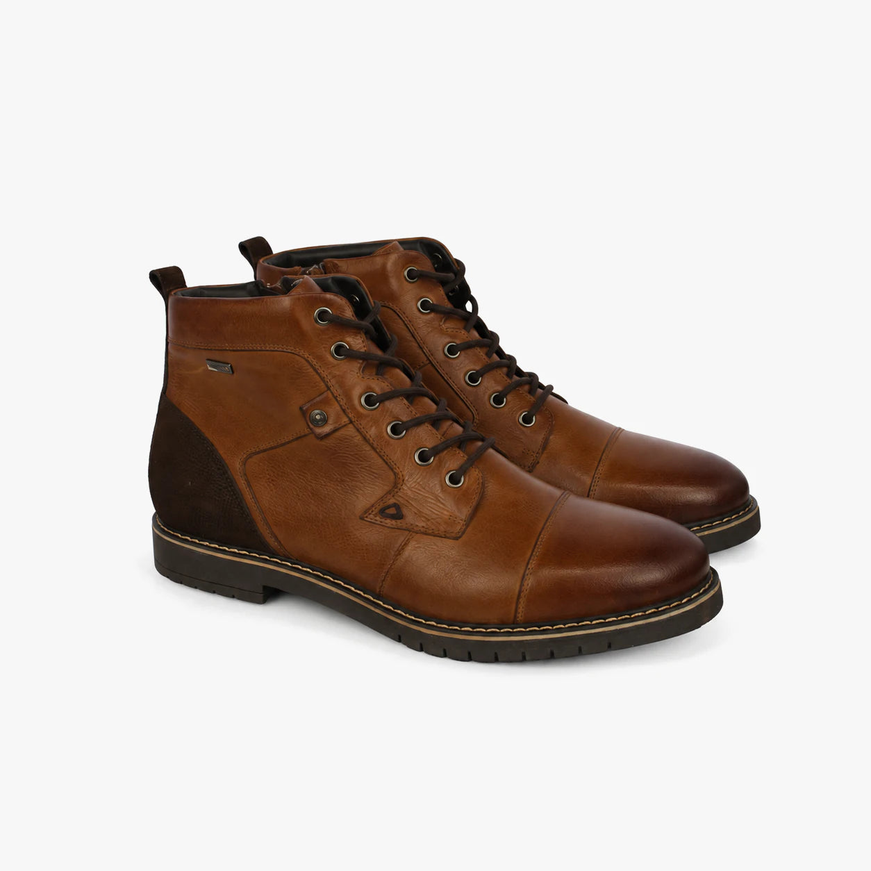 Dubarry Stetson Men's Lace-Up Ankle Boots - Tan, pair view