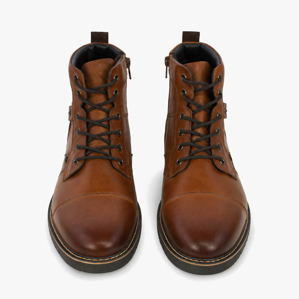 Dubarry Stetson Men's Lace-Up Ankle Boots - Tan, front view