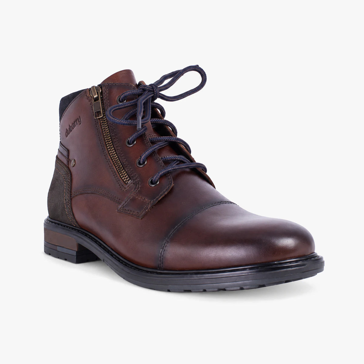 Dubarry Switzer Men's Lace-Up Ankle Boots - Brown, angled view