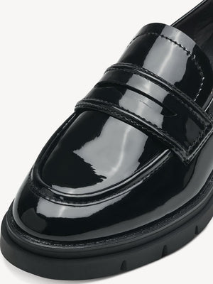 Close-up of the loafer's penny front