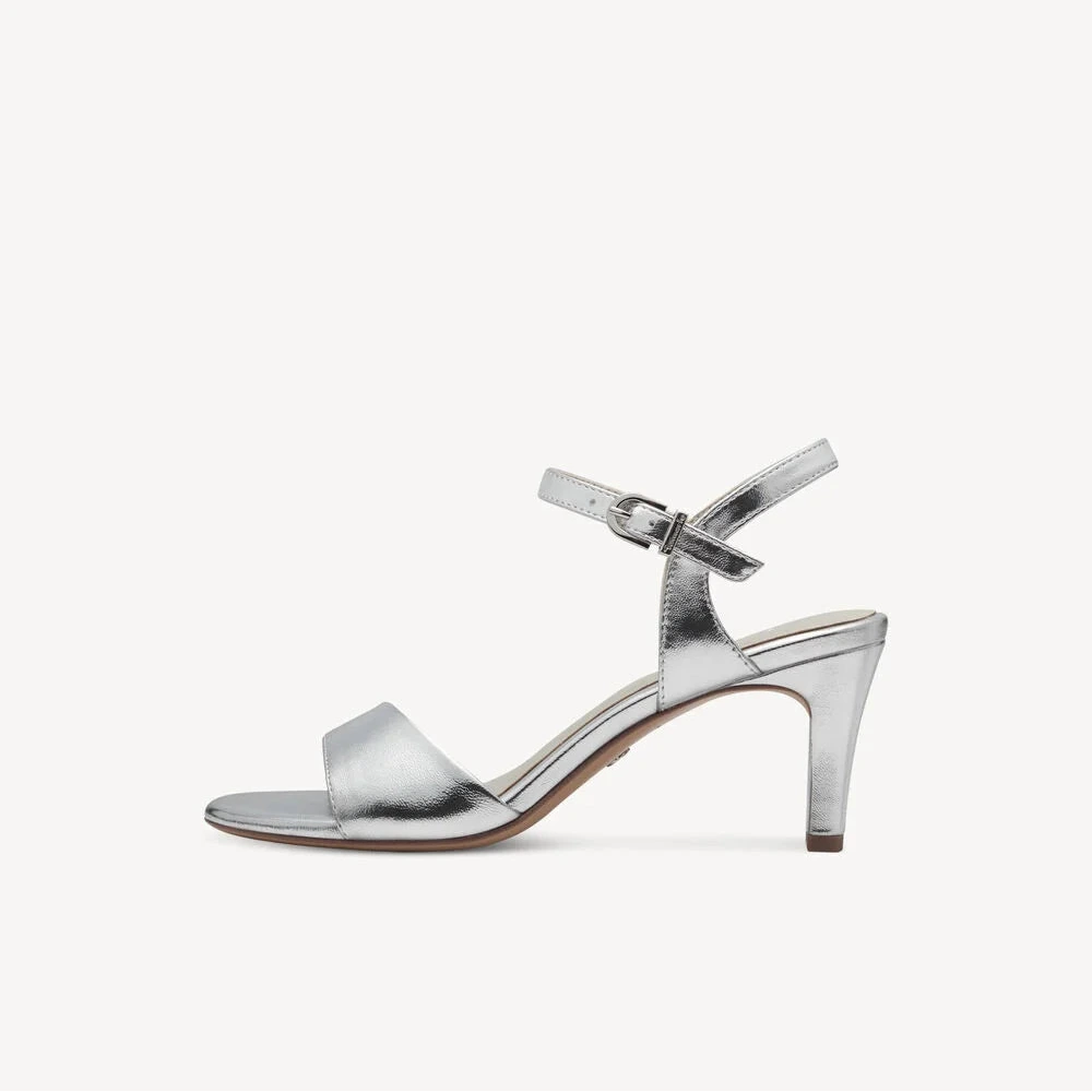 Tamaris Silver Heeled Sandal