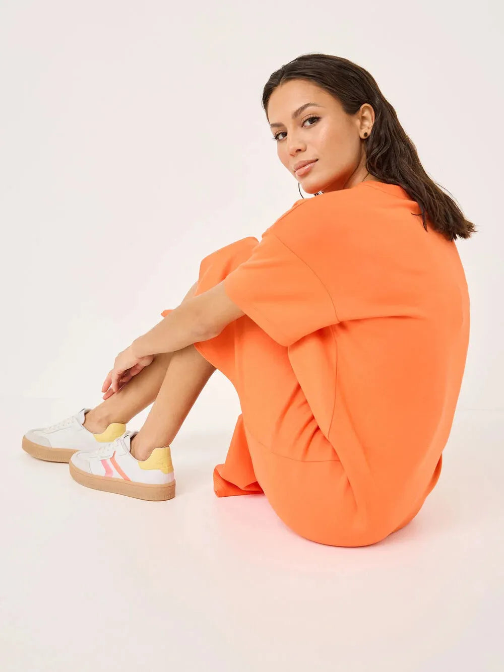 Tamaris Trendy White Runners – Gum Sole, Colourful Accents - Leavys Shoes