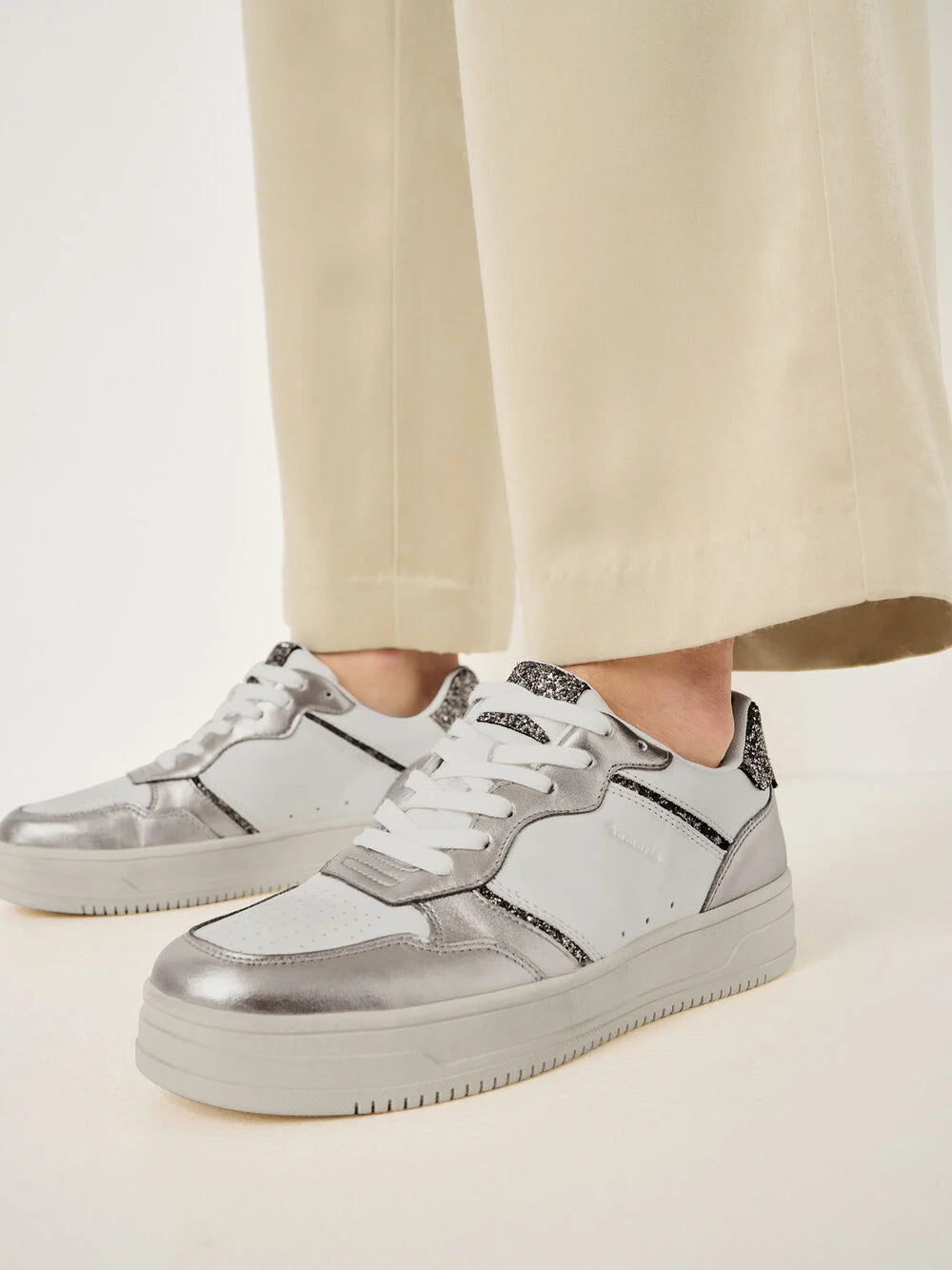 Tamaris Pewter Runner – Trendy & Comfortable Everyday Style - Leavys Shoes