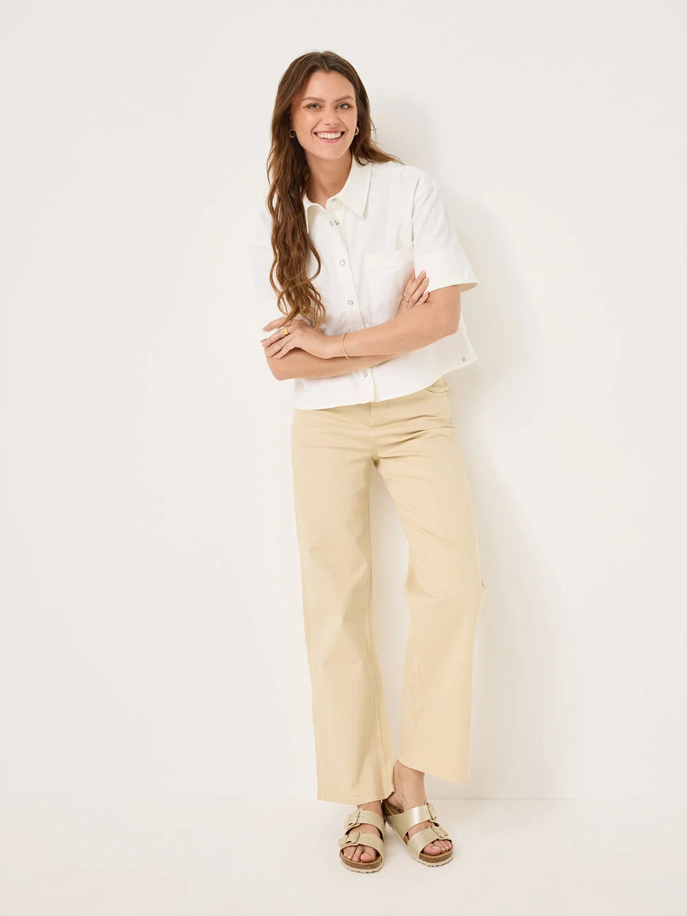 Tamaris Light Gold Double Buckle Slide