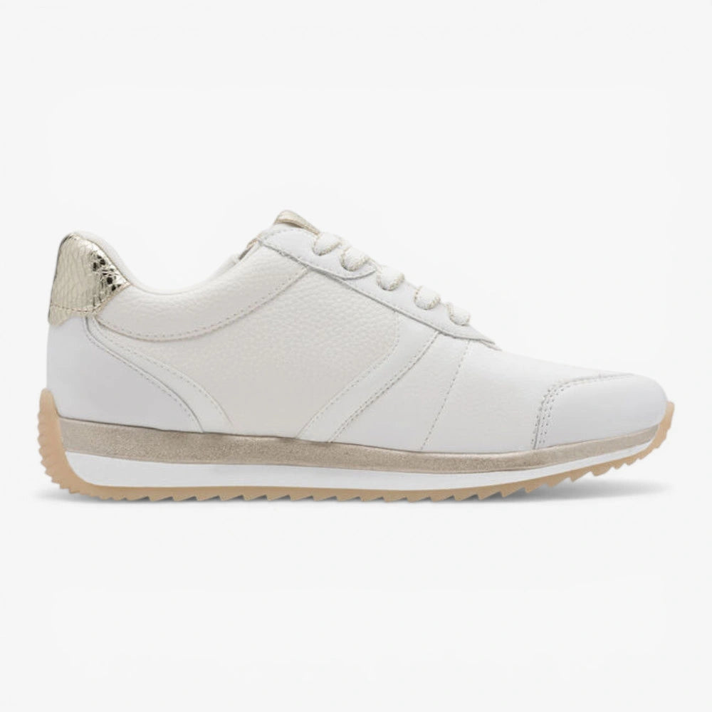 Tamaris COMFORT White Gold Lace-up (Wide Fit) - 8-83734-46 196