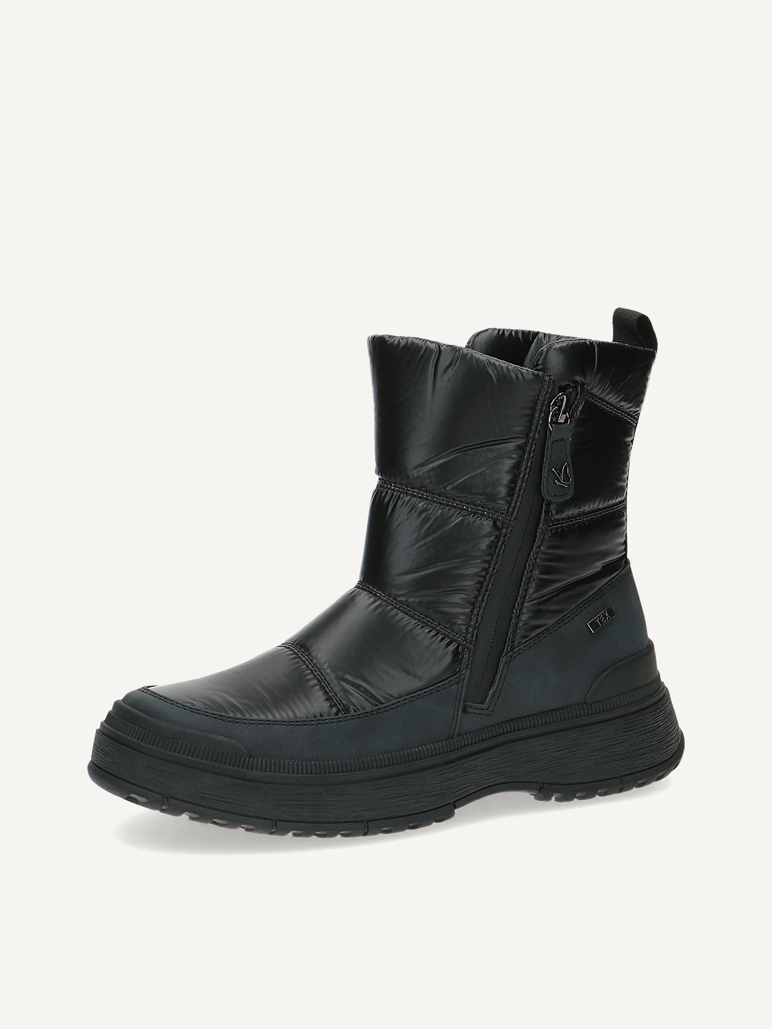 Caprice Vegan Black Winter Boots with TEX Membrane and OnAIR System