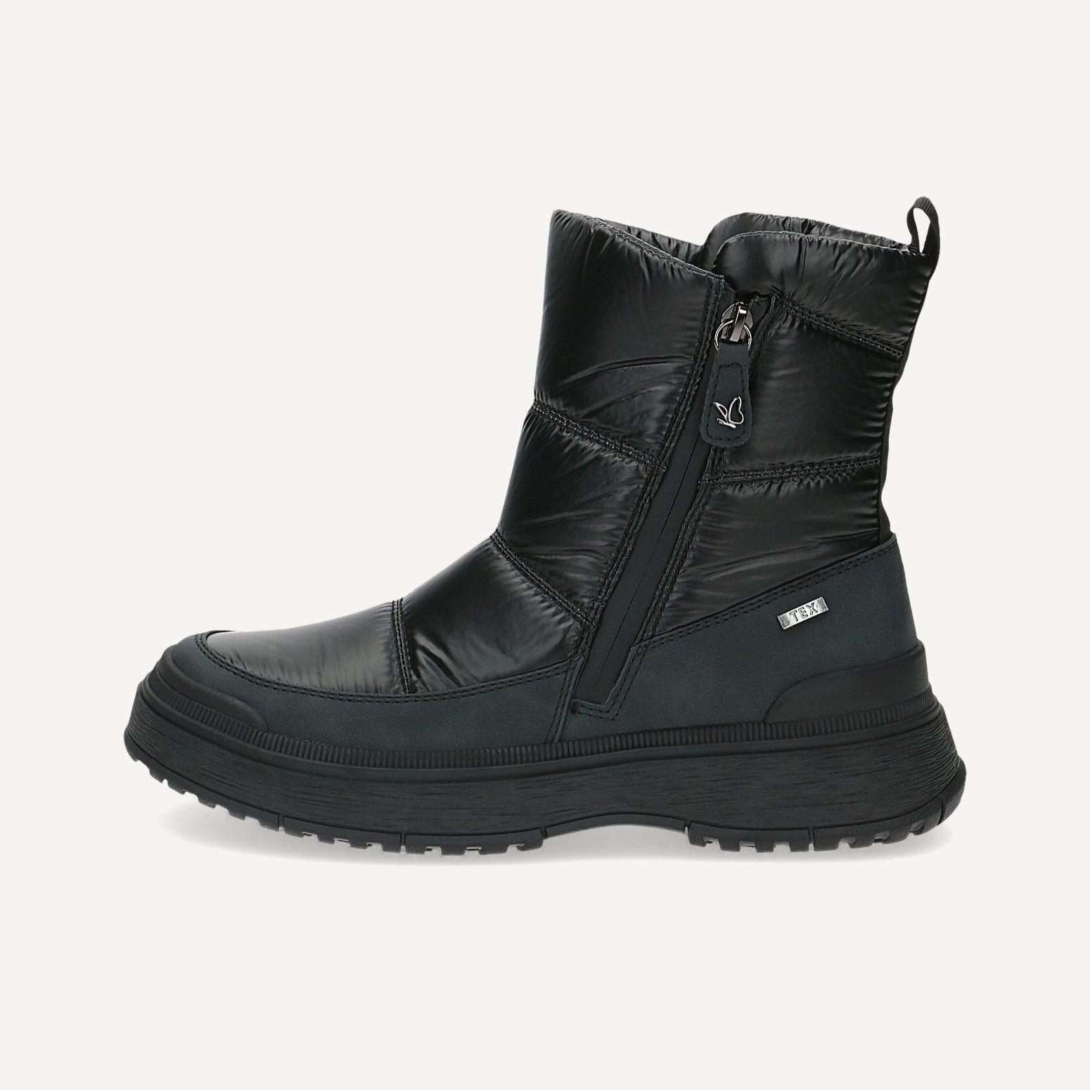 Caprice Vegan Black Winter Boots with TEX Membrane and OnAIR System