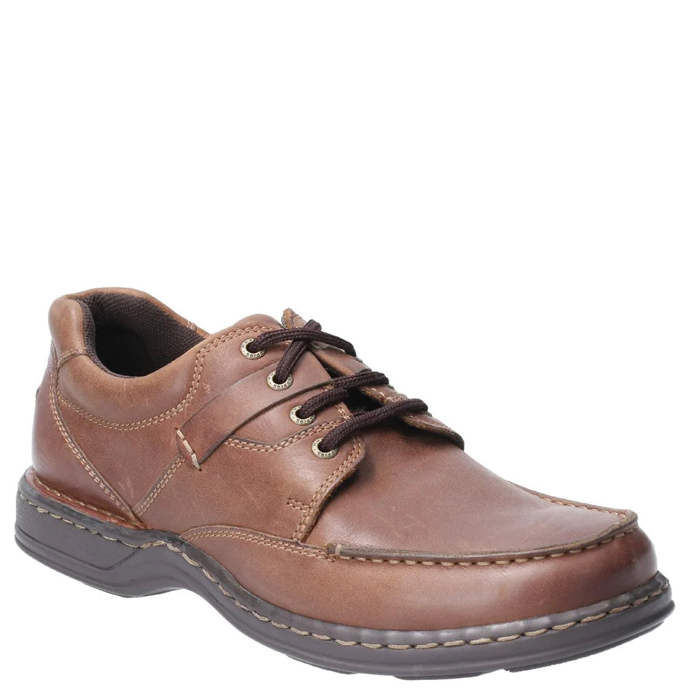 Men's Leather Lace-Up Shoes by Hush Puppies – Randall II with Body Gel Technology