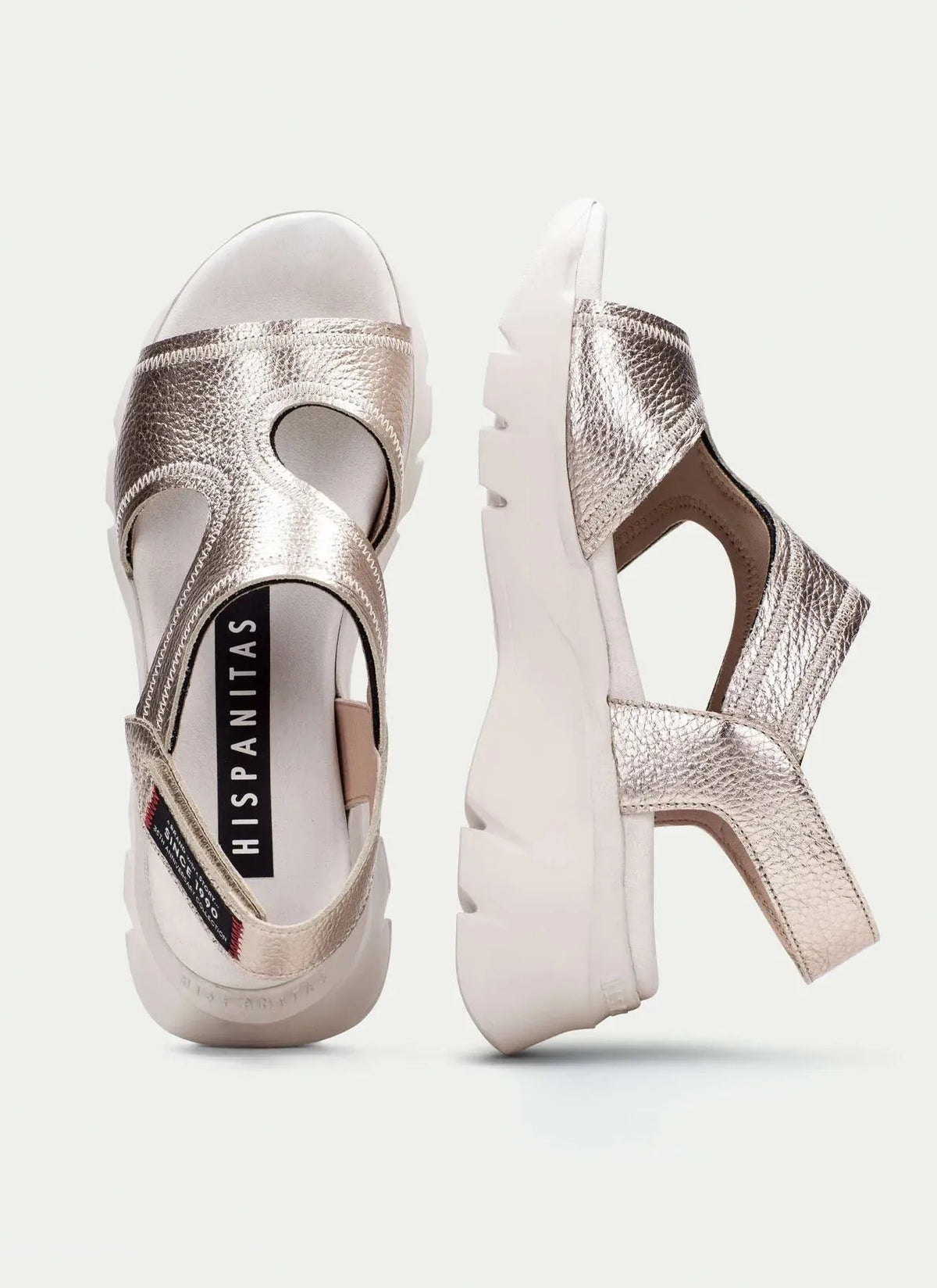 Hispanitas Gold Sports Sandal – Urban Elegance with All-Day Comfort - Leavys Shoes