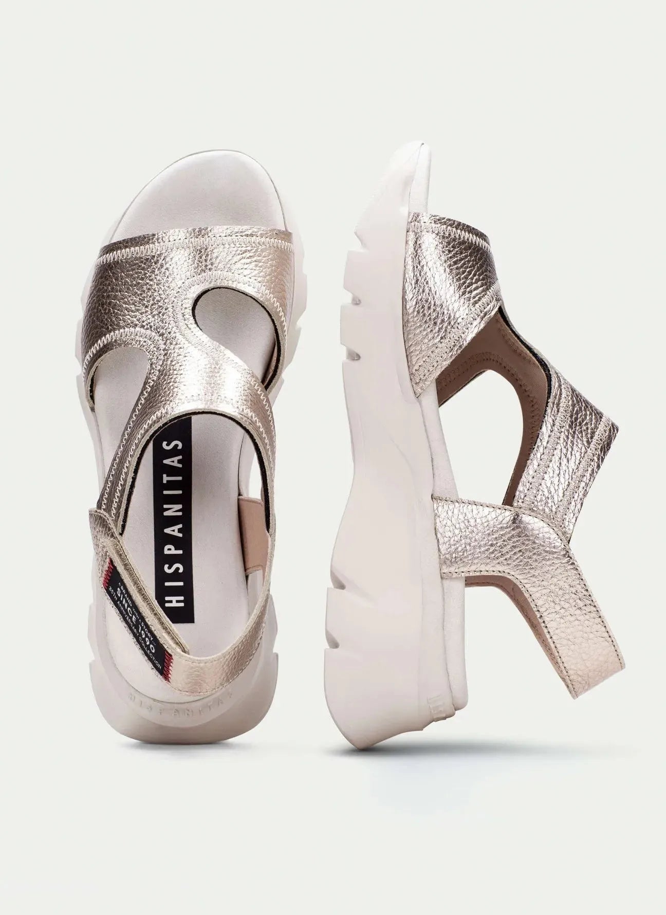 Hispanitas Gold Sports Sandal – Urban Elegance with All-Day Comfort