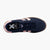Xti Vegan Suede Platform Trainers, Navy with Pink Trim