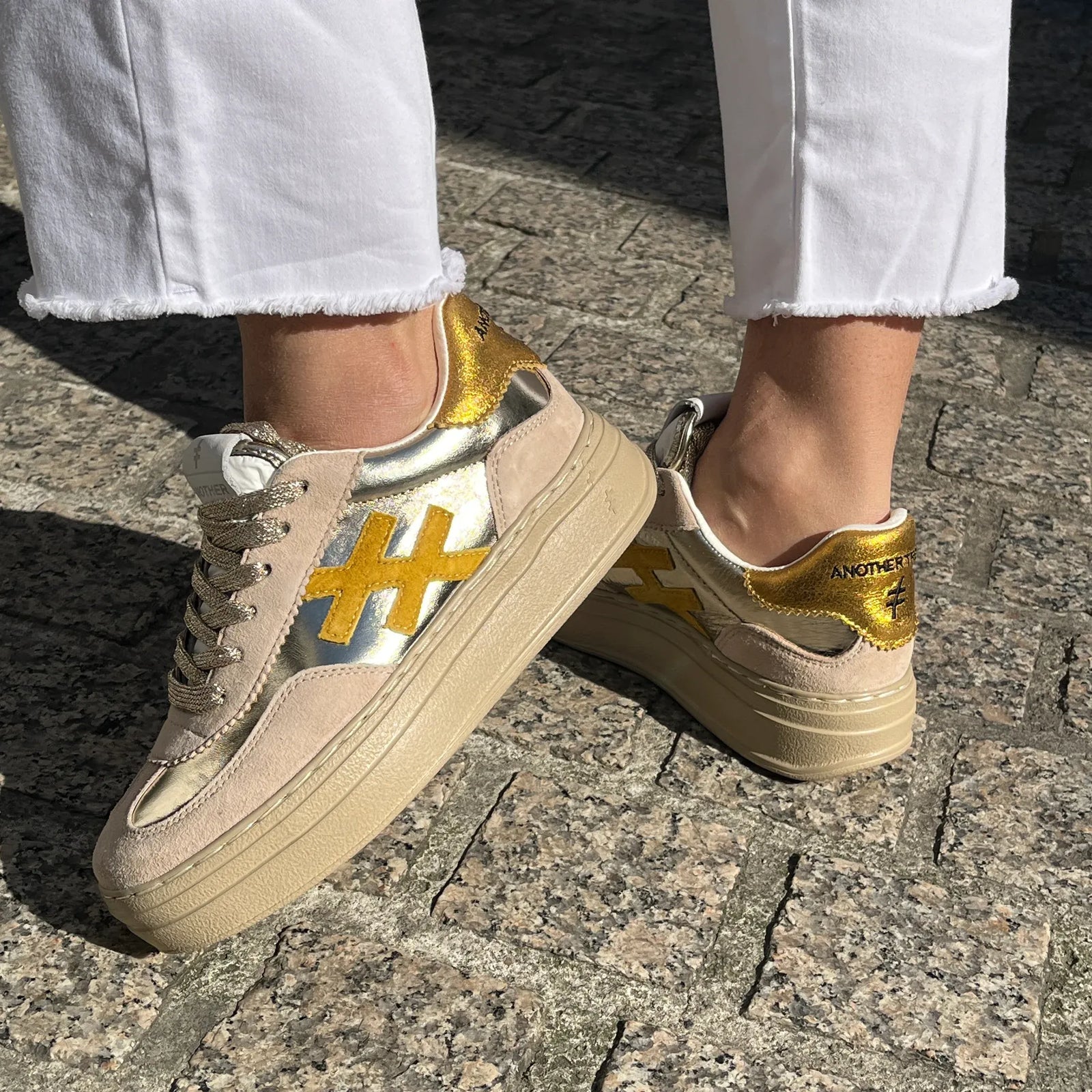 Another Trend A0357879 – ATHLETIC BABY SILK MULTI LINO Trainers - Leavys Shoes