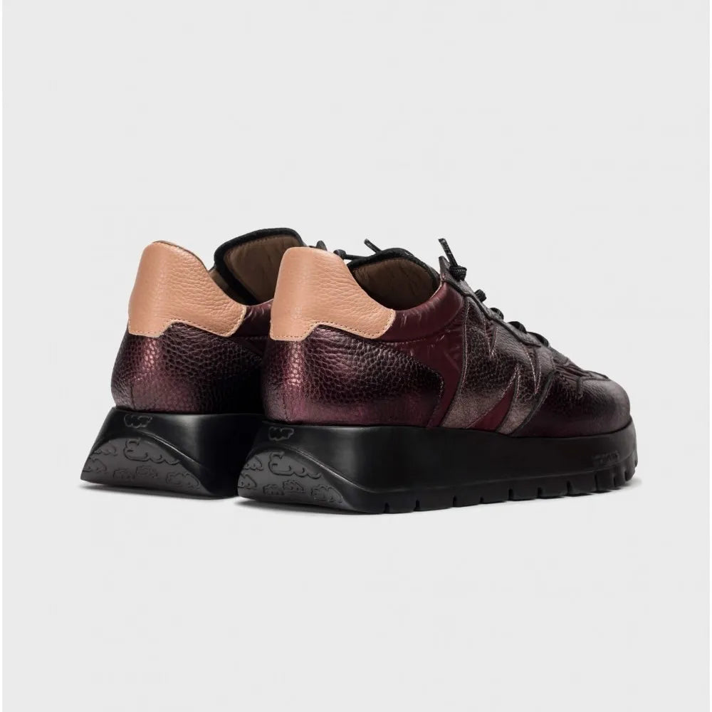 Wonders ODISEI 91 Burgundy Leather WondersFly™ Sneakers
